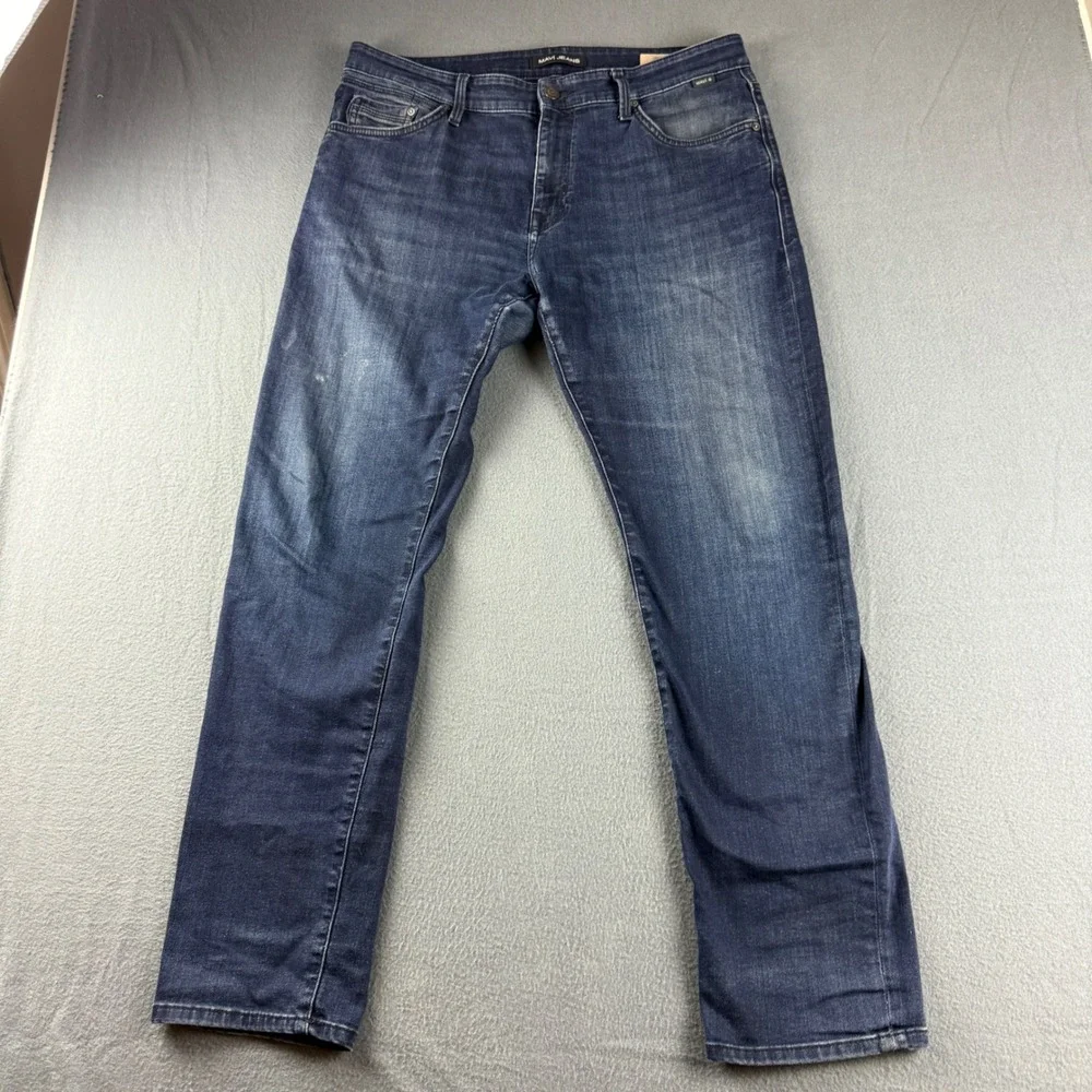 Mavi Jake Jeans Men's 36x32 (Fits 38x32) Blue Dark Wash Slim Leg Stretch